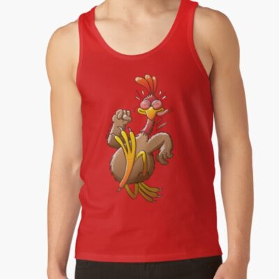 Chicken Running For His Life Tank Top