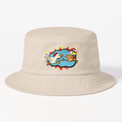 Running Chicken Meme Run Chicken Chicken Lover Funny Chicken Funny Bird Bucket Hat