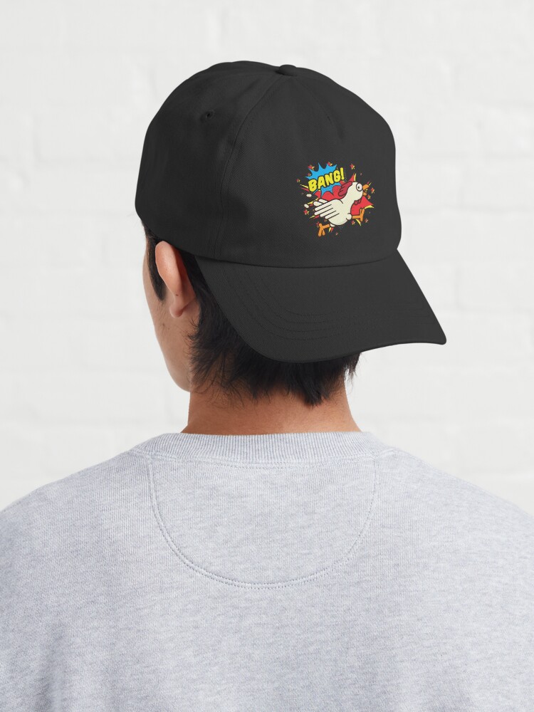Running Chicken Meme Run Chicken Chicken Lover Funny Chicken Funny Bird Cap - Image 3