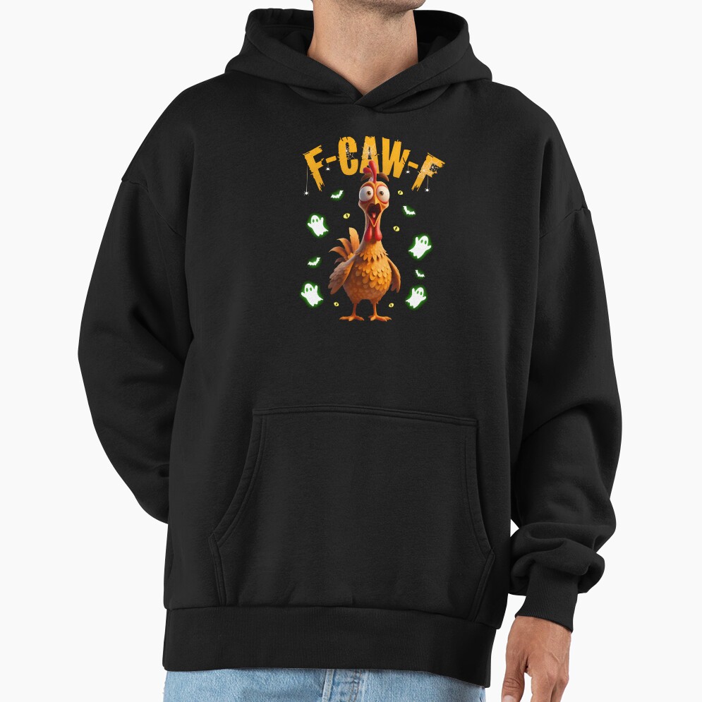 Chicken F Caw F Scary Hoodie - Image 3