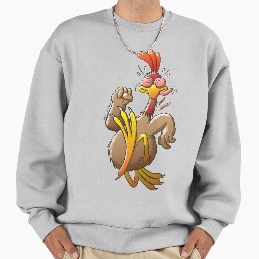 Chicken Running For His Life Sweatshirt - Image 5