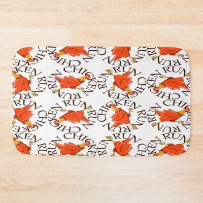 Run Chicken Run Bath Mat