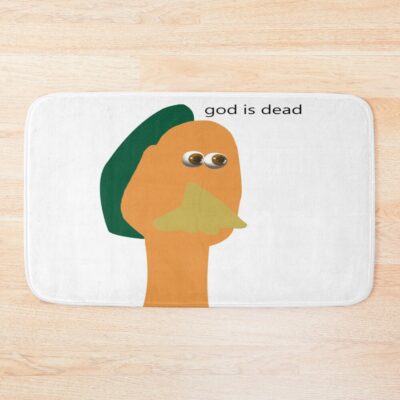 God Is Dead Chicken Run Bath Mat