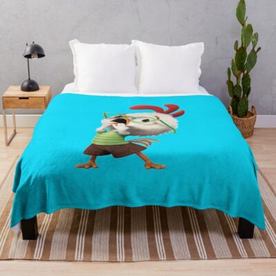 Chicken Little Sticker Throw Blanket
