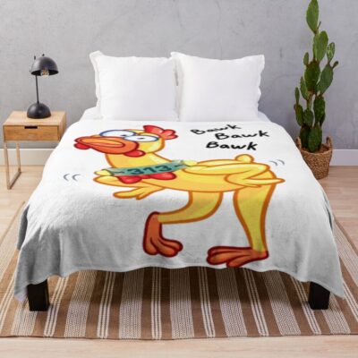 Chicken Run Chicken Run Chicken Run Throw Blanket
