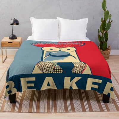 Beaker Muppets Throw Blanket