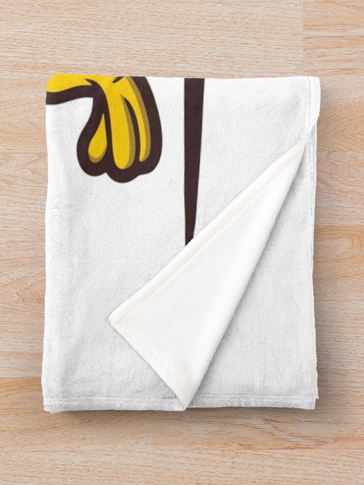 Funny Running Chicken Cartoon Vector Throw Blanket - Image 2