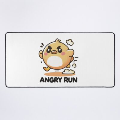 Angry Run Cute Determined Chick Mouse Pad