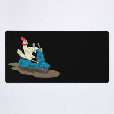Chicken Ride A Motorcycle Mouse Pad
