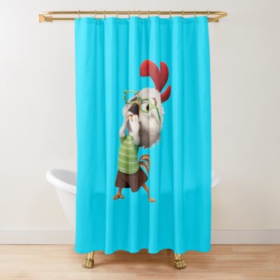 Chicken Little Sticker Shower Curtain